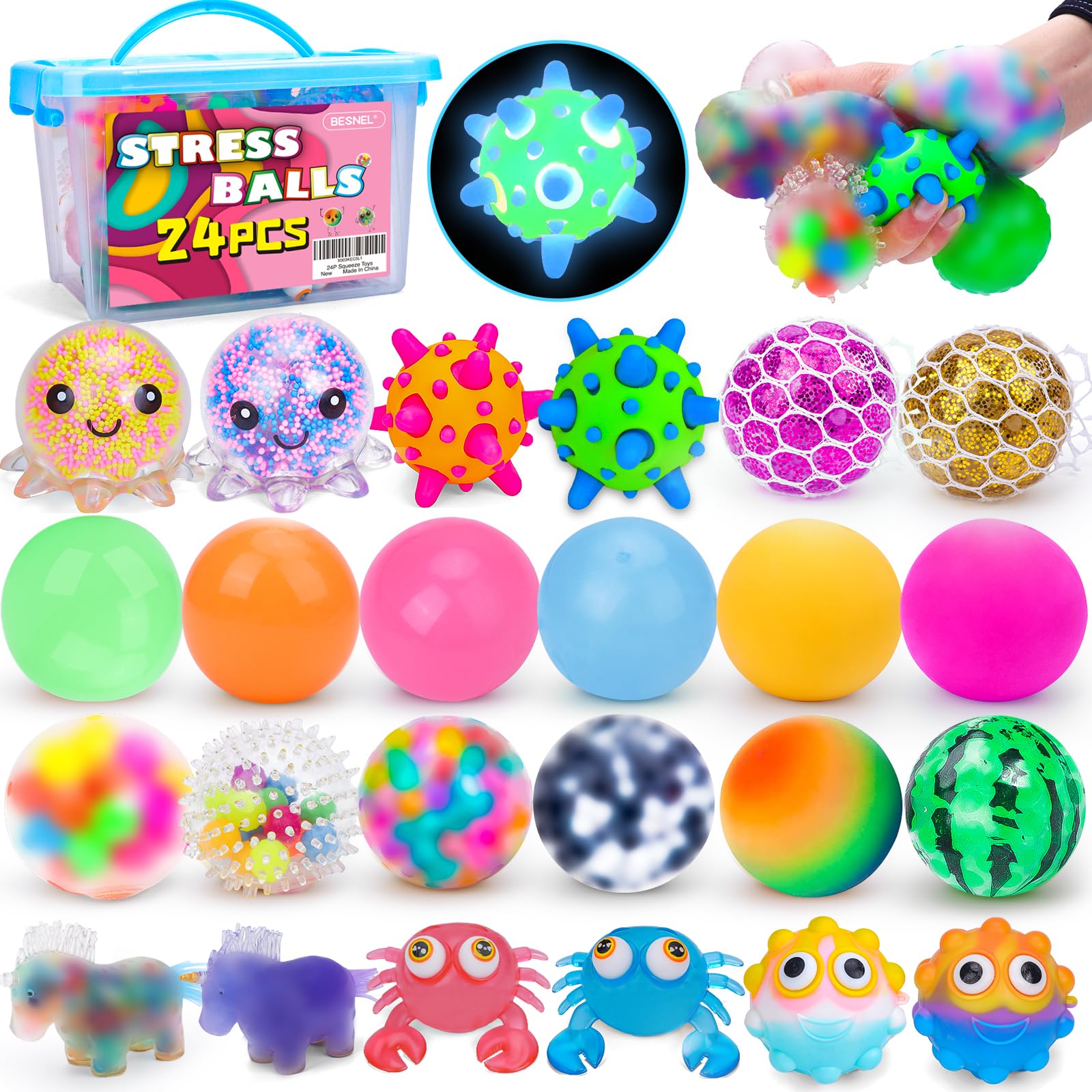 24 Pack Stress Balls