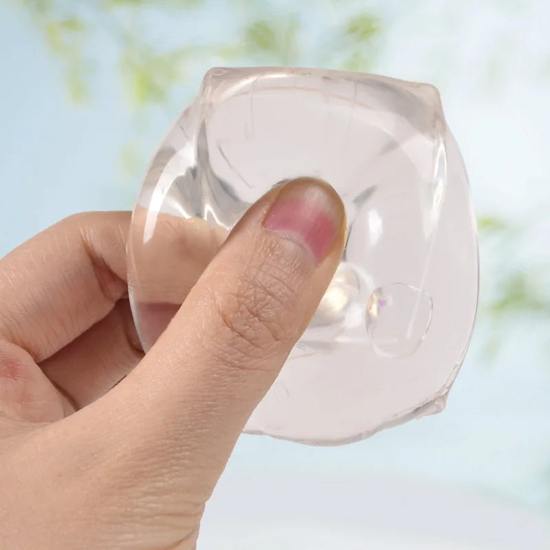 Transparent Ice Cube Squishy | Slow Rebound Sequins Maltose Stress Ball