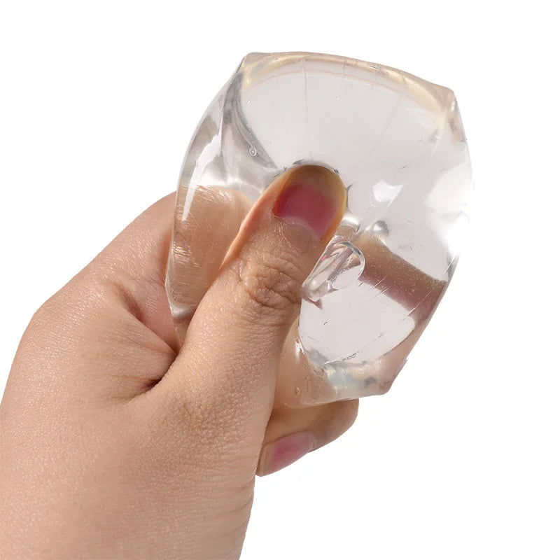 Transparent Ice Cube Squishy | Slow Rebound Sequins Maltose Stress Ball